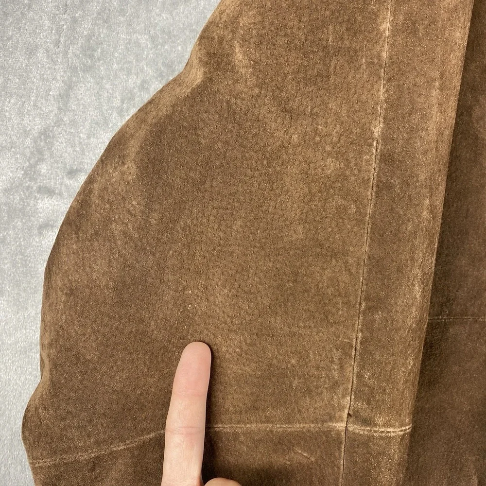 Vintage Cambridge Classics Jacket Mens Size XXL Brown Suede Leather Bomber 90s